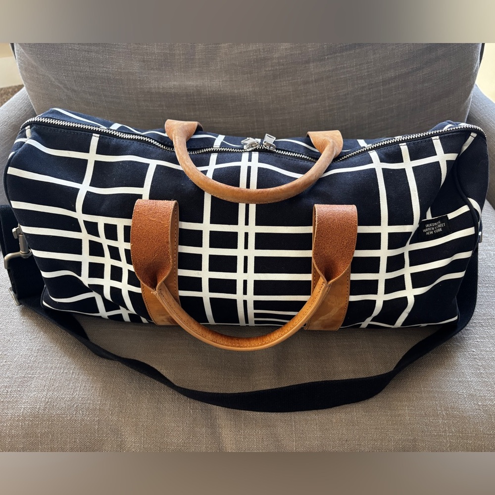 Jack Spade Limited Edition Ian Hundley Duffle Bag, Map of New York City Pattern.